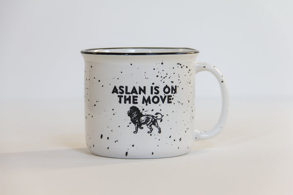 Aslan is on the Move  Campfire Coffee Mug