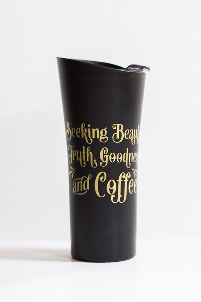 Seeking Beauty Travel Coffee Mug