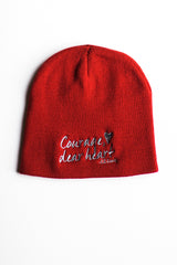 Courage, Dear Heart Knit Beanie Hat