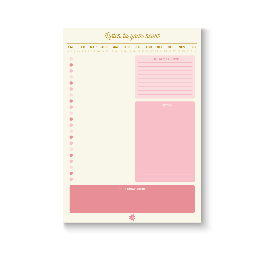 Planner Diario - Grandes Logros - Modelo #1 - 