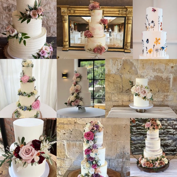 Selection of wedding cakes