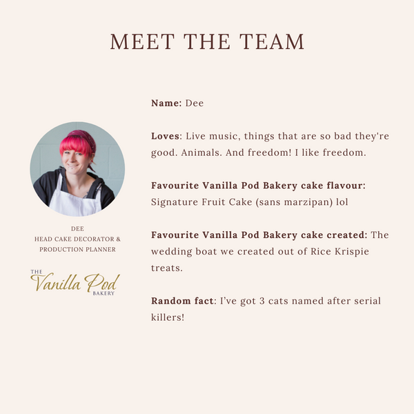 Meet Dee from Vanilla Pod Bakery