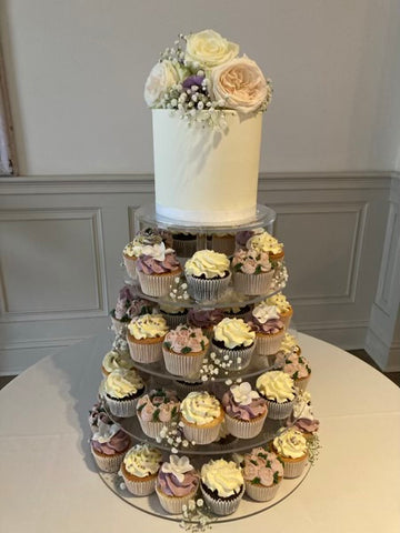 Classic Wedding Cupcake Tower