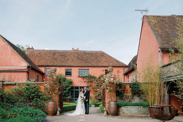 Pauntley Court - Bride and Groom Kissing on their wedding day