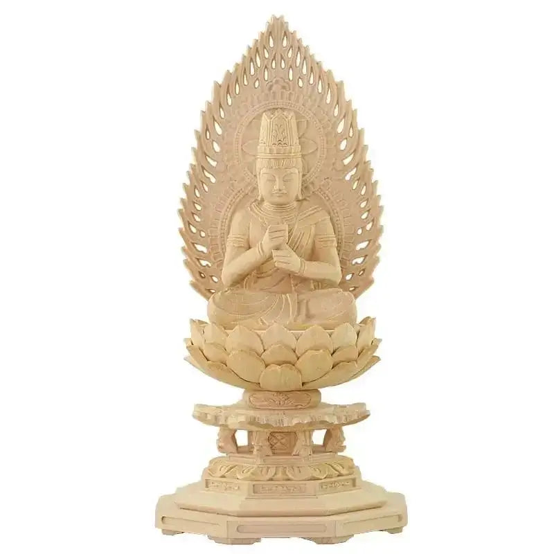 桧木仏像 八角台座 大日如来 【真言宗】