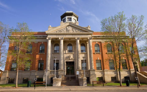 The courthouse in Brandon, Manitoba.