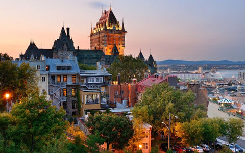 Old buildings in Quebec City, Quebec.