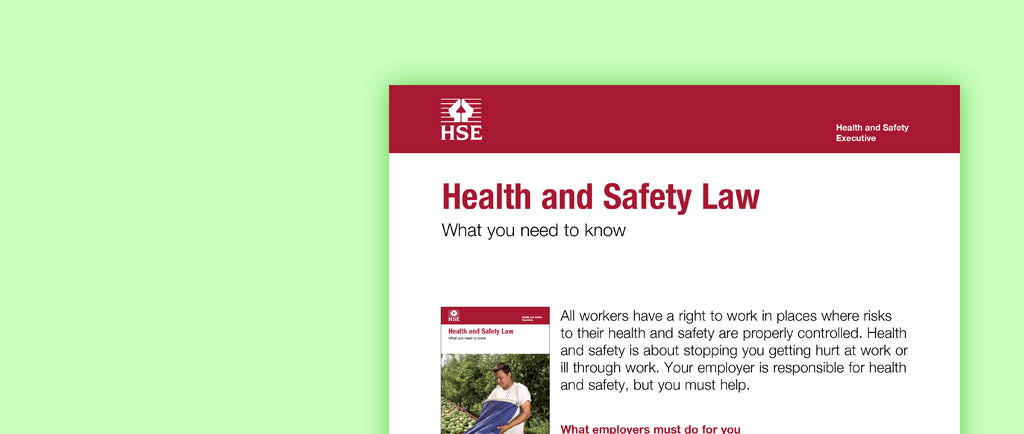 HSE Health and Safety Law Leaflet