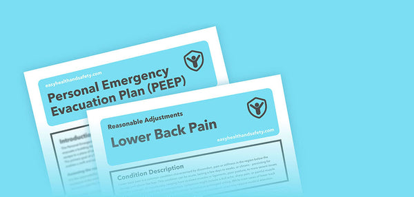 Downloadable Reasonable Adjustments Guide and Personal Emergency Evacuation Plan (PEEP)