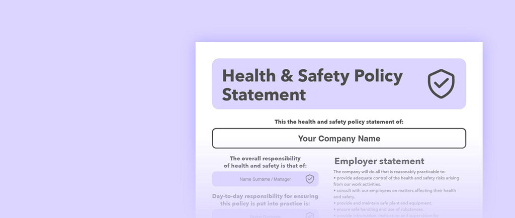 A health and safety policy template