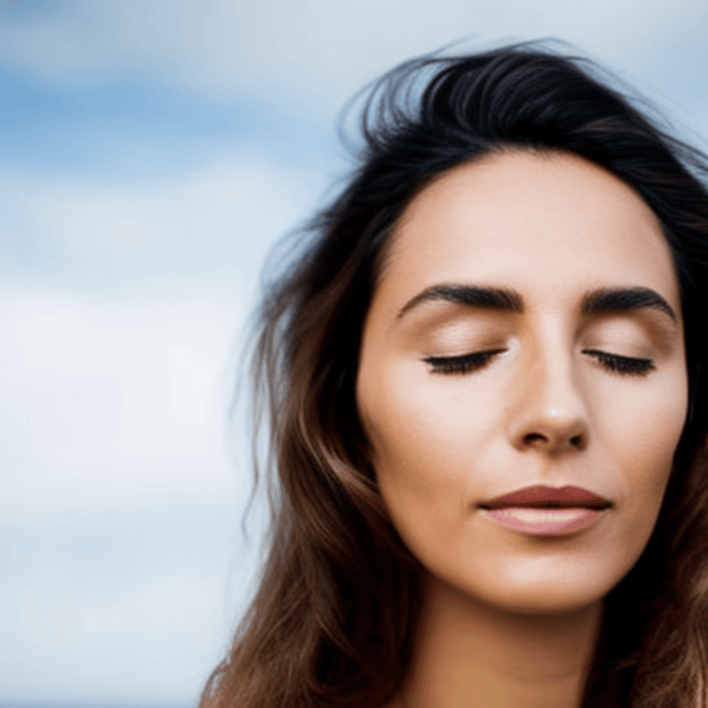 Beautiful Woman in Nature. Mindful Skincare: How Caring for Your Skin is a Form of Meditation 