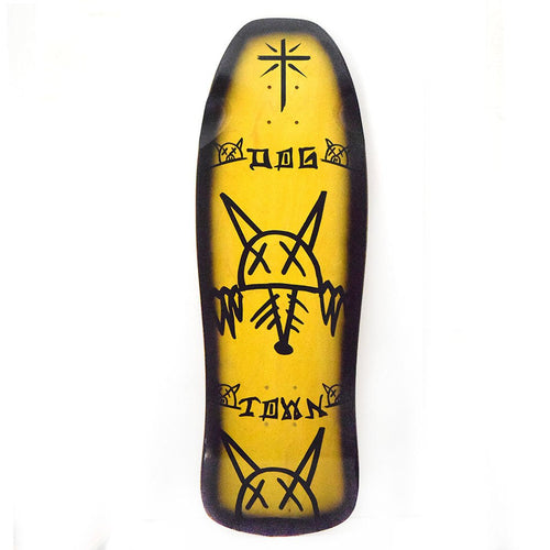 Dogtown Dogtown Rat Face 10 Old School Skateboard Deck Yellow Deck Buy At Boardary