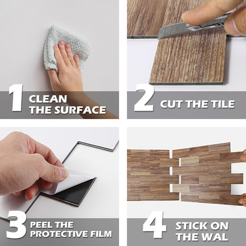 peel and stick wall tiles installation steps