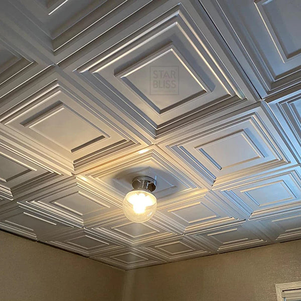 brighr white PVC ceiling tile