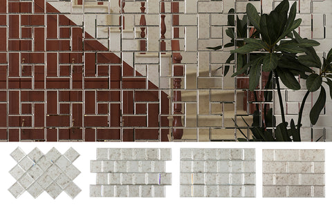peel and stick glass tile for wall decor