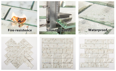 Performance and installation method of glass tiles