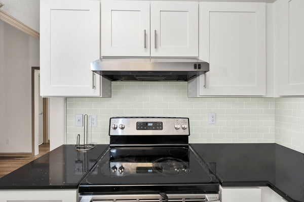 shiny subway tile stick on kitchen backsplash