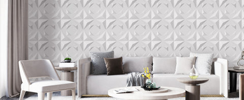 Triangle Textured 3D Panels for Room Background