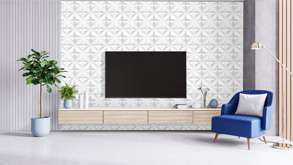 3D wall panels for TV background