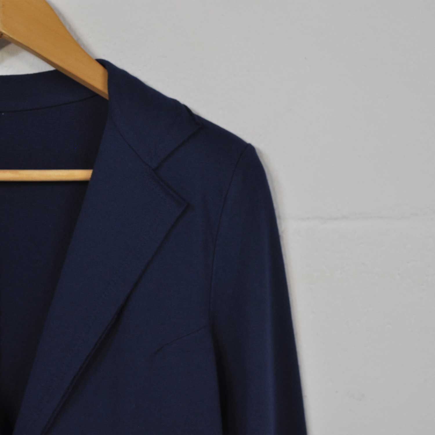 Blue cotton suit jacket
