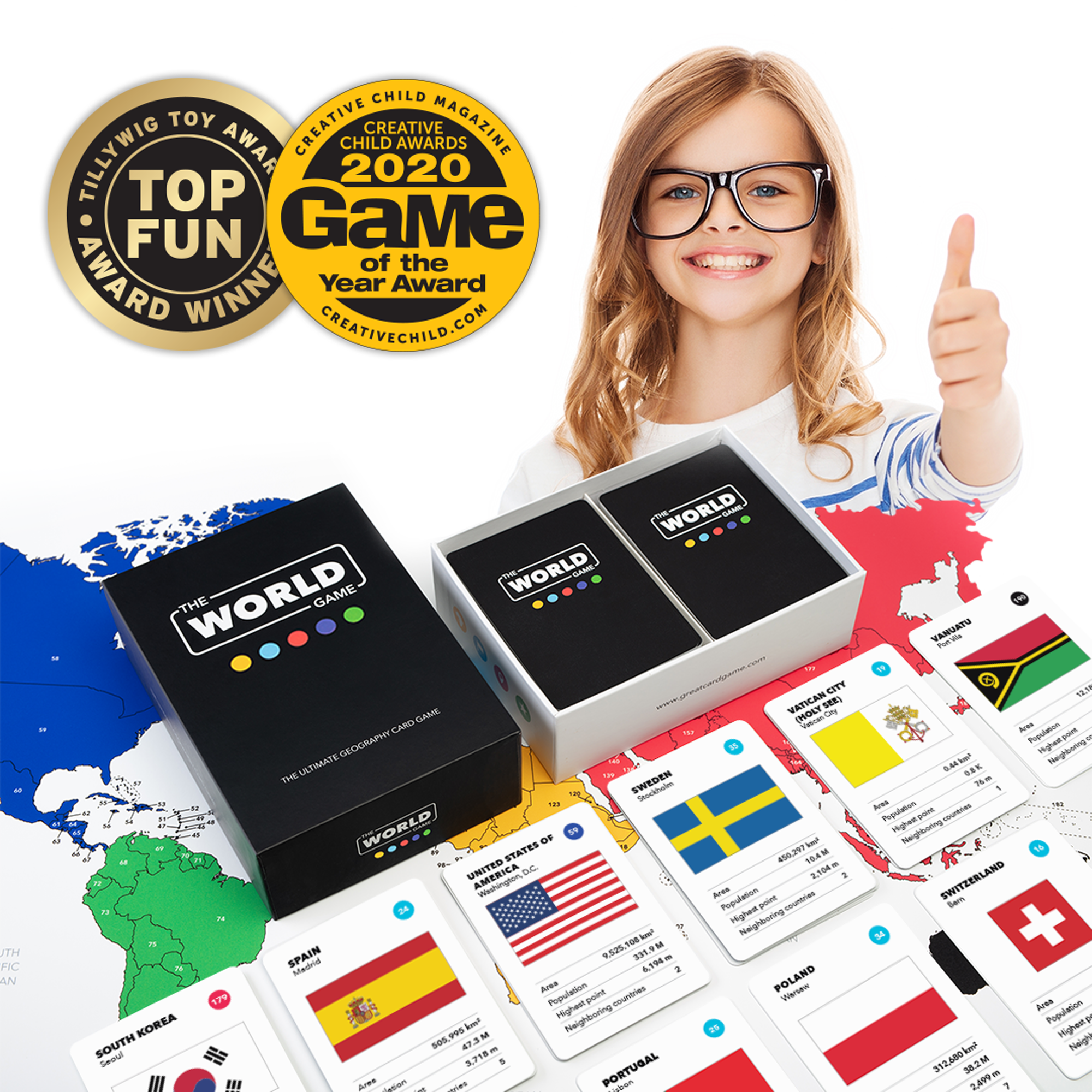Habubu bevind zich Lodge The Ultimate Geography Card Game | The World Game