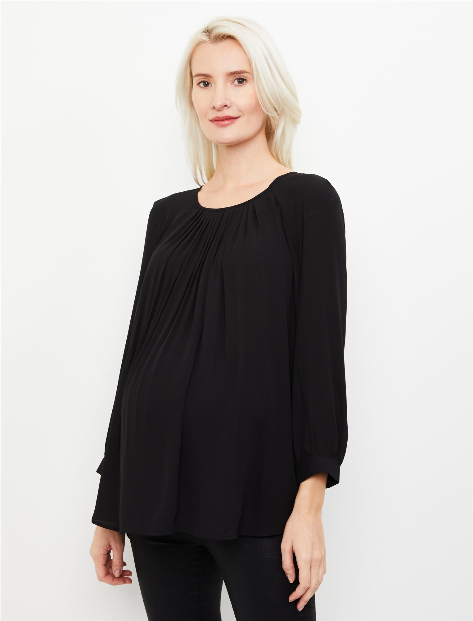 A Pea in the Pod Pleated Maternity Top