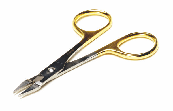 OdontoMed2011 Fly Fishing Razor Scissors 4 Super Fine Blades Gold Loops,  Bts-128 