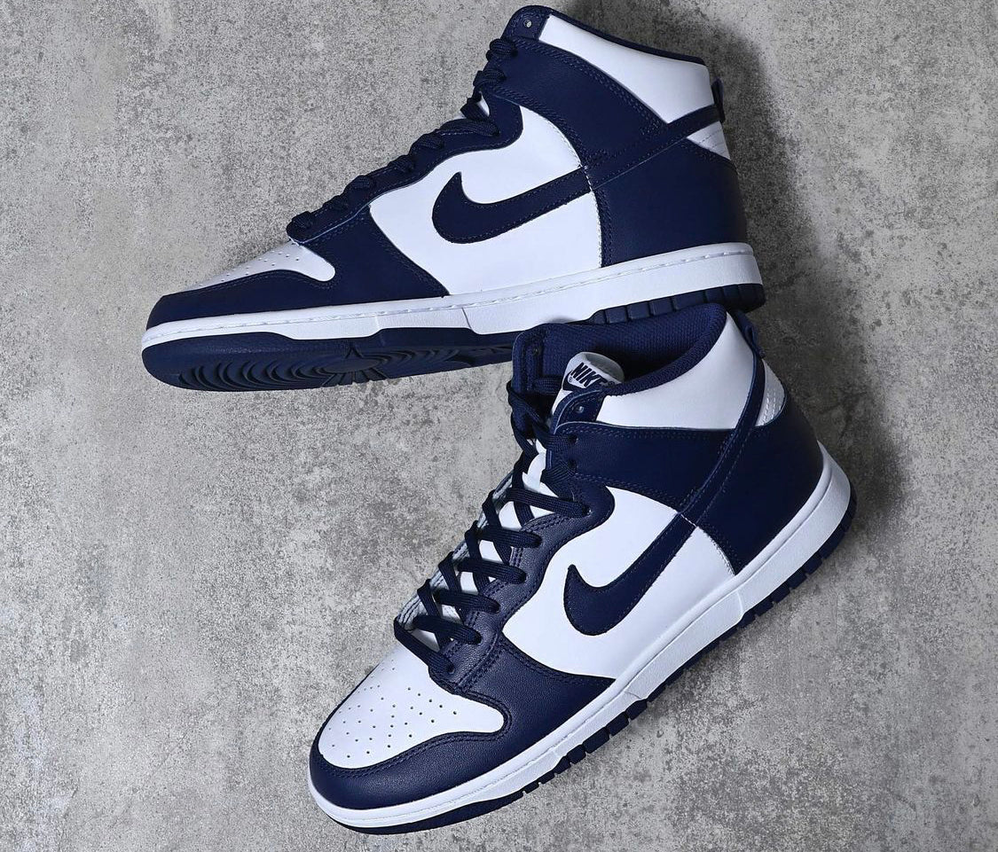 nike dunk high championship navy