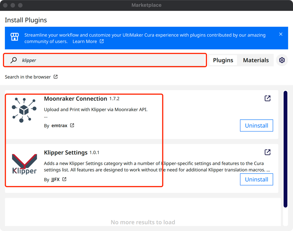 P2 Install Moonraker Connection and Klipper Settings