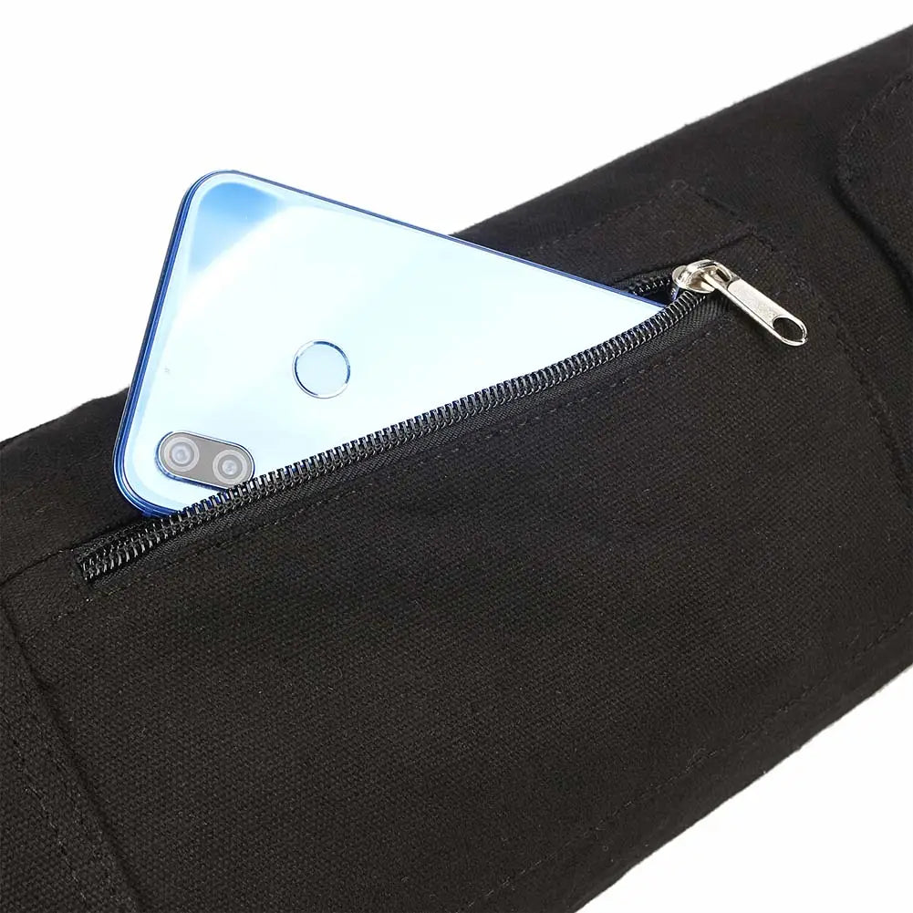 DURABLE CANVAS YOGA MAT BACKPACK WITH MULTIPLE POCKETS