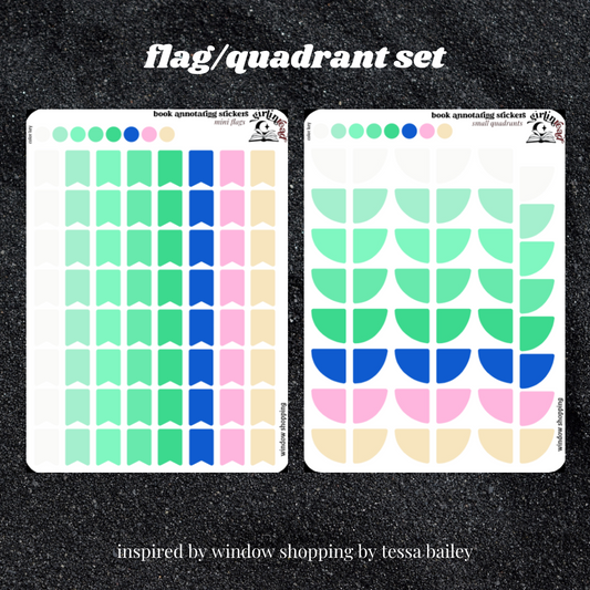 custom color palette book tabs – girlinread annotating stickers