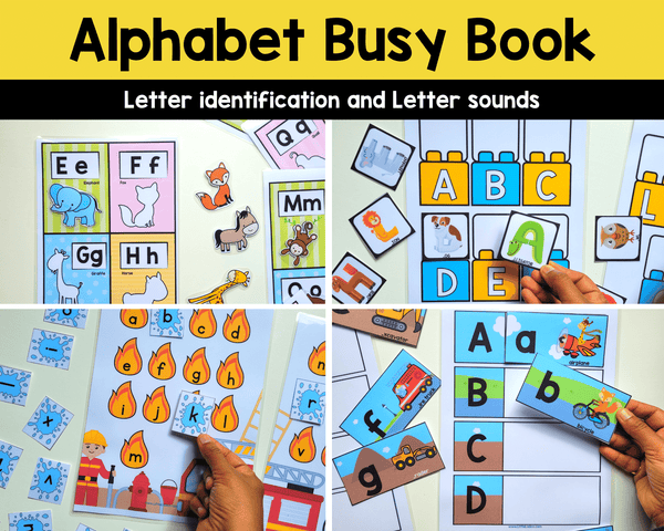 Alpahbet Busy Book {4 Activities} – LittleLadoo