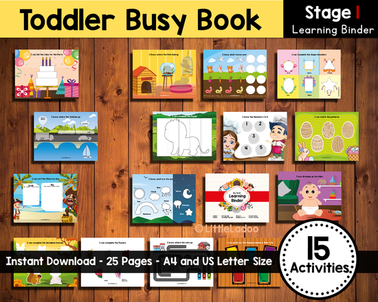FREE Toddler Farm Theme Busy Book - Active Littles