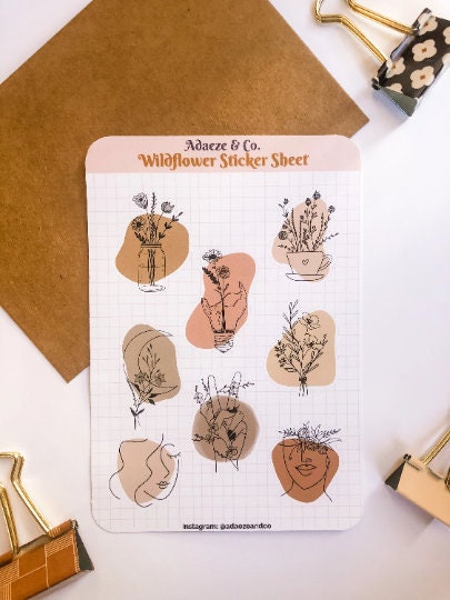 Boho Washi Style Sticker Sheet – AdaezeAndCo