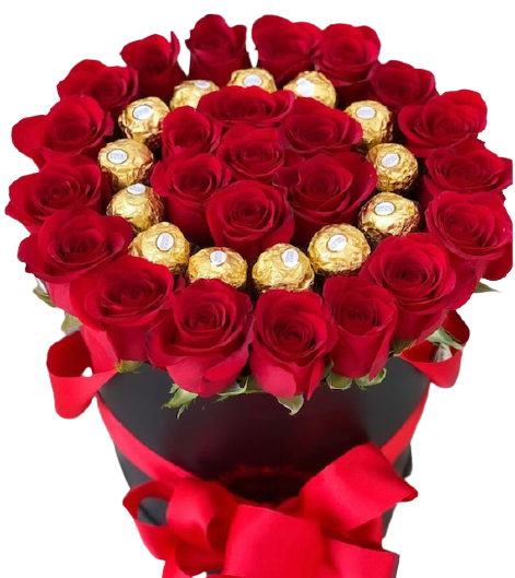 Red & White Crown Bouquet- Fresh Roses – rosesfulloflove