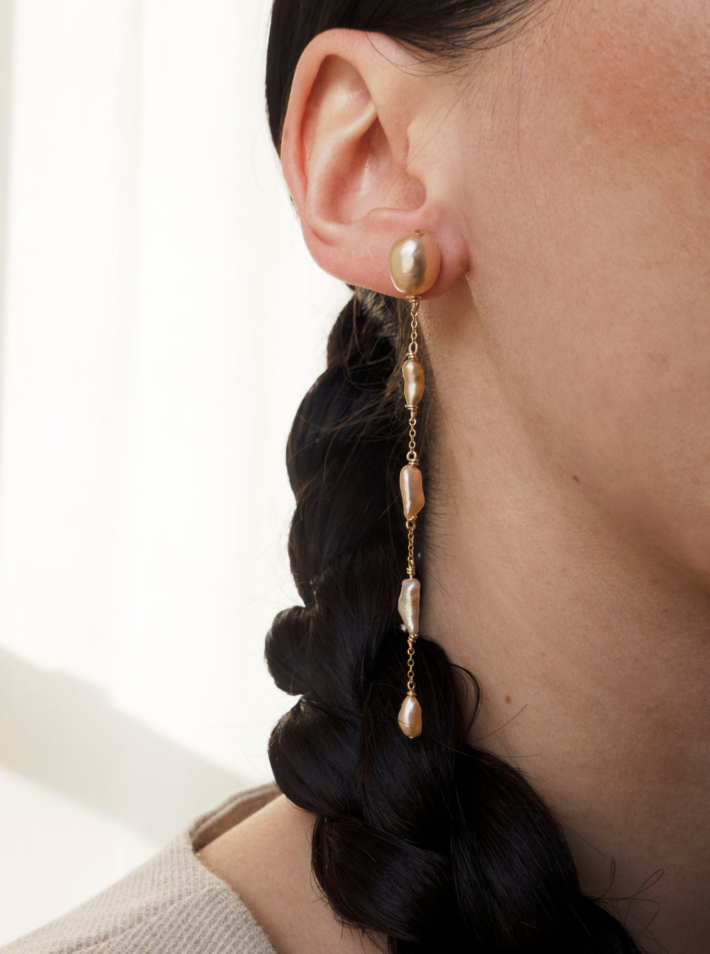 Davinia Creole Hoop Earrings - Handmade Earrings by Lunai Jewelry