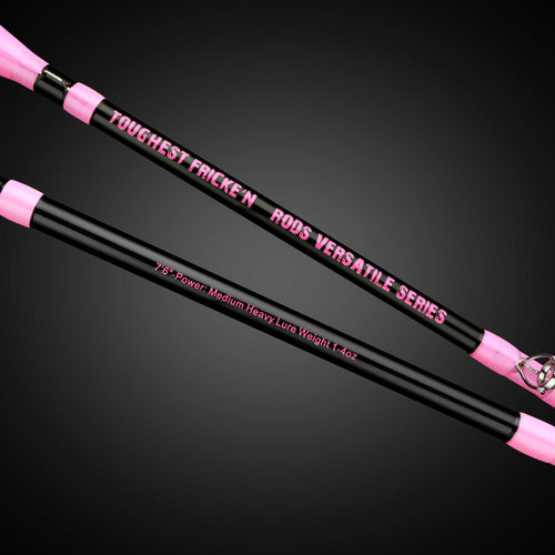 TOUGHEST FRICKE'N 6'7 VERSATILE CASTING RODS EVA FOAM BLACK/PINK – Toughest  Fricke'N Rods