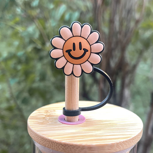 Smiley Face Straw Topper 