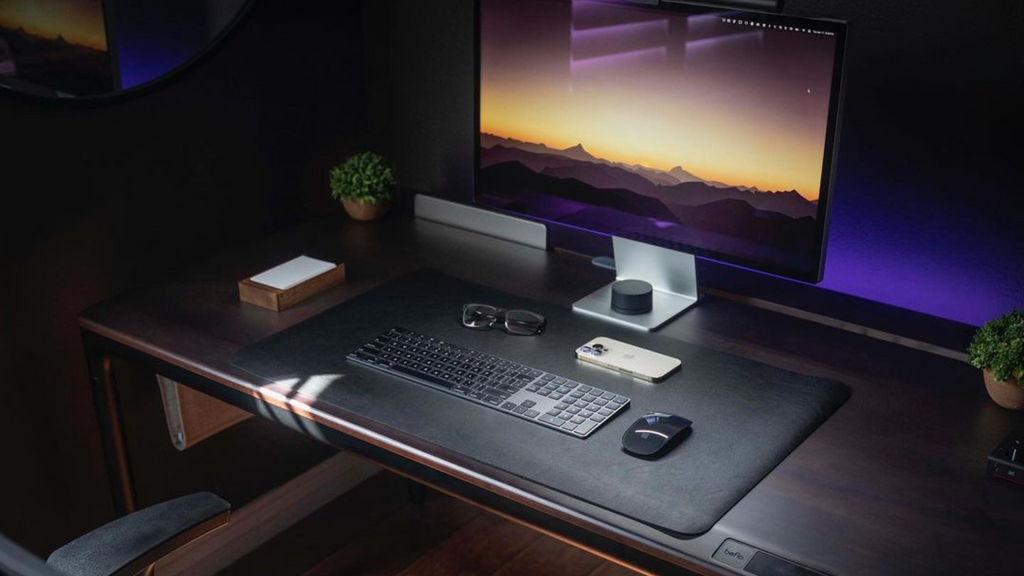 Image closeup of Michael Soledad desk setup