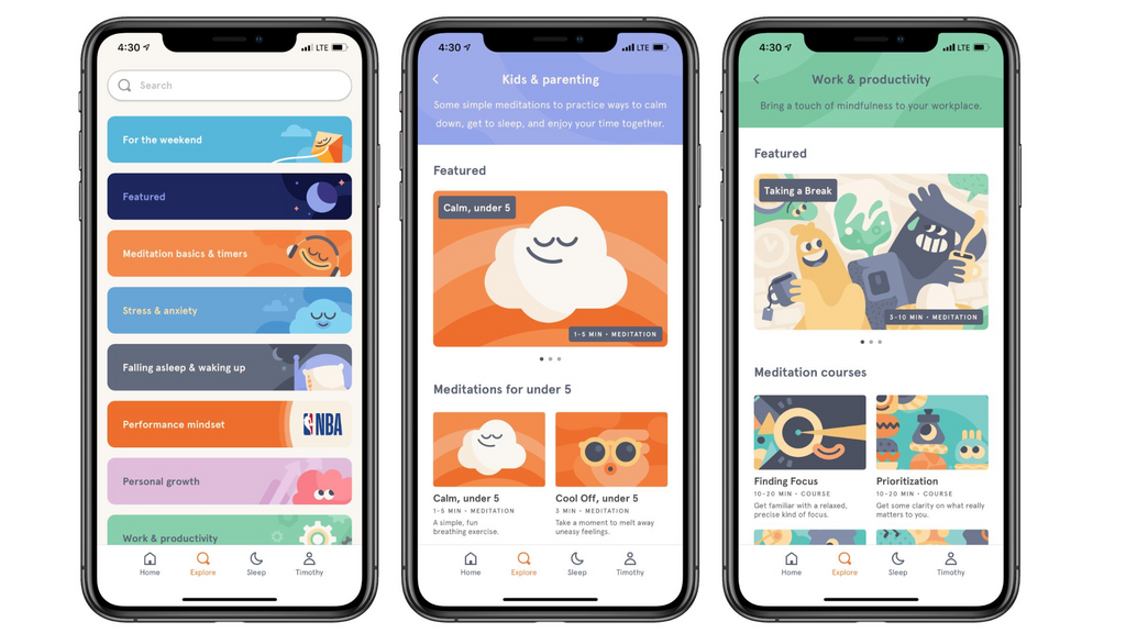 image of the Headspace App
