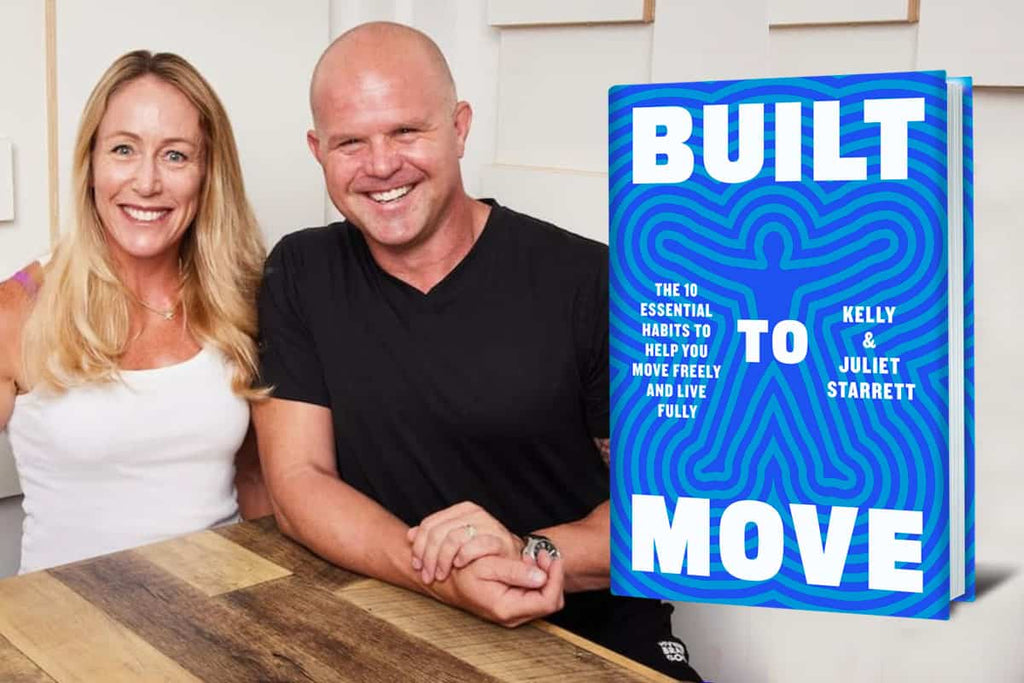 image of Kelly and Juliet Starrett's with their book "Built to Move"