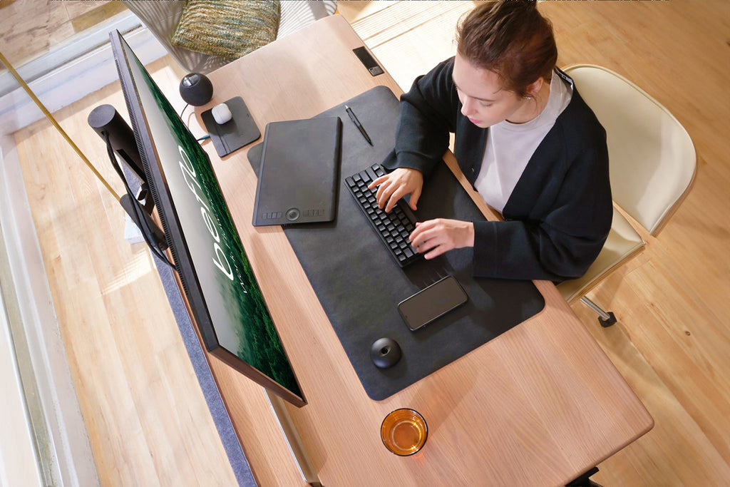 beflo designed desk for ultimate ergonomic setting for work from home.