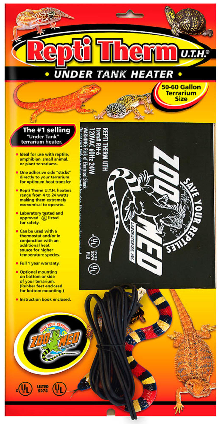 Zoo Med 50-60gal Under Tank Heater