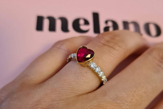 Melano Jewelry - Ring Crystal cz - Gold - Beautiful Joy
