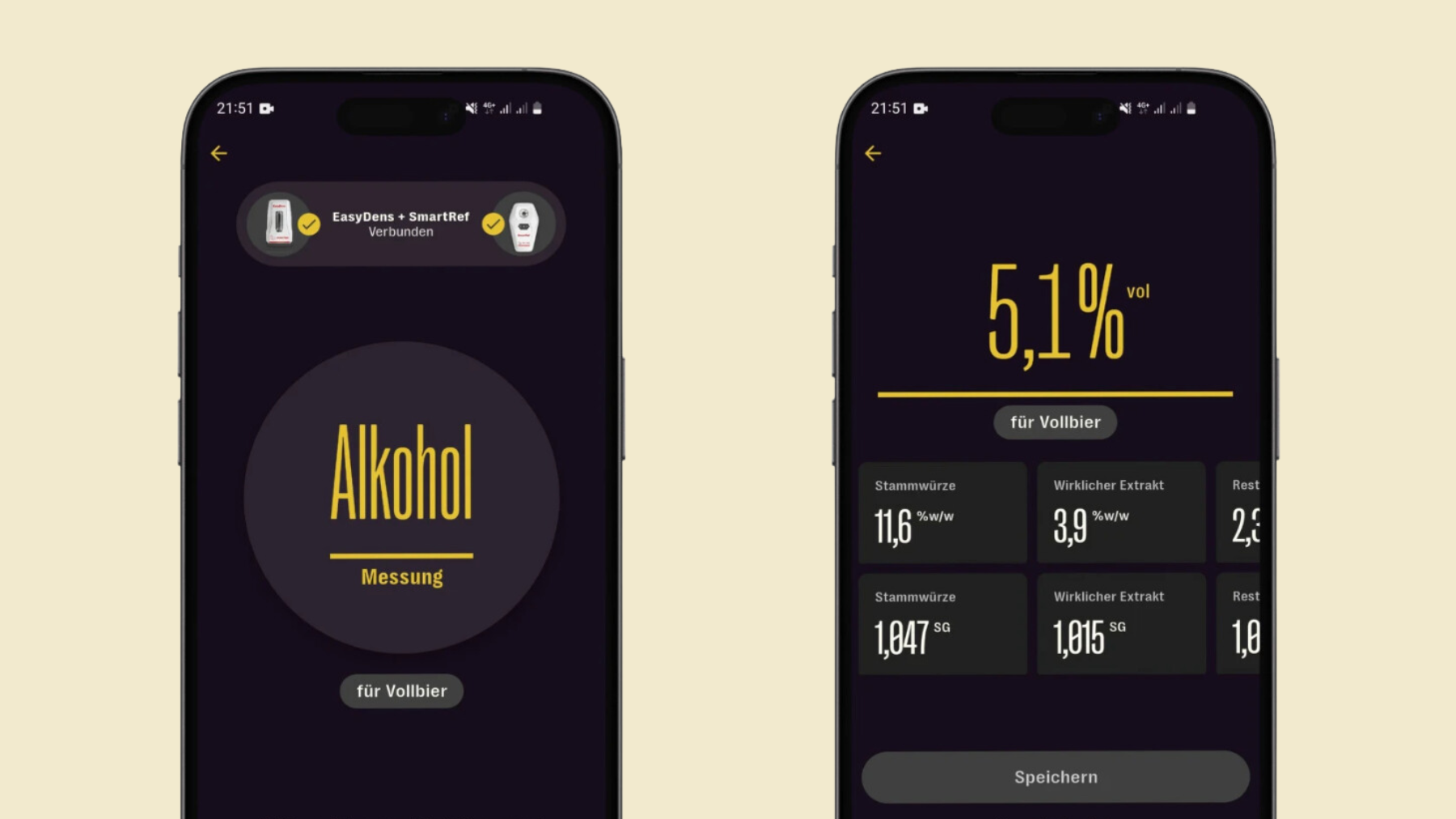 ABV measurement Brew Meister app