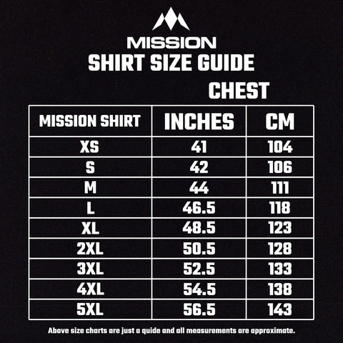 Mission Shirt Size Guide