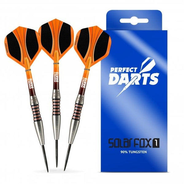 Perfect Darts - Tip - 90% Tungsten - Solarfox 1 - Scallop - Blac