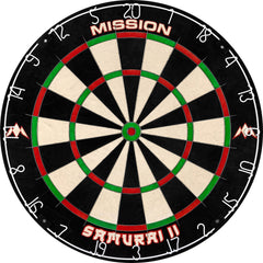 Mission Samurai II Dartboard - Ultra Thin Wire - Professional Board