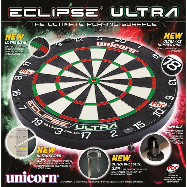angst Derde dynamisch Unicorn Eclipse Ultra Dartbord - met UniLock - PDC - Ultra