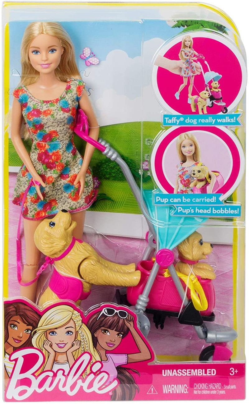 schaak verwarring Onderscheiden Barbie - Wandelwagen Puppy Speelset